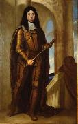 CAGNACCI, Guido Kaiser Leopold I. (1640-1705) im Kranungsharnisch oil painting artist